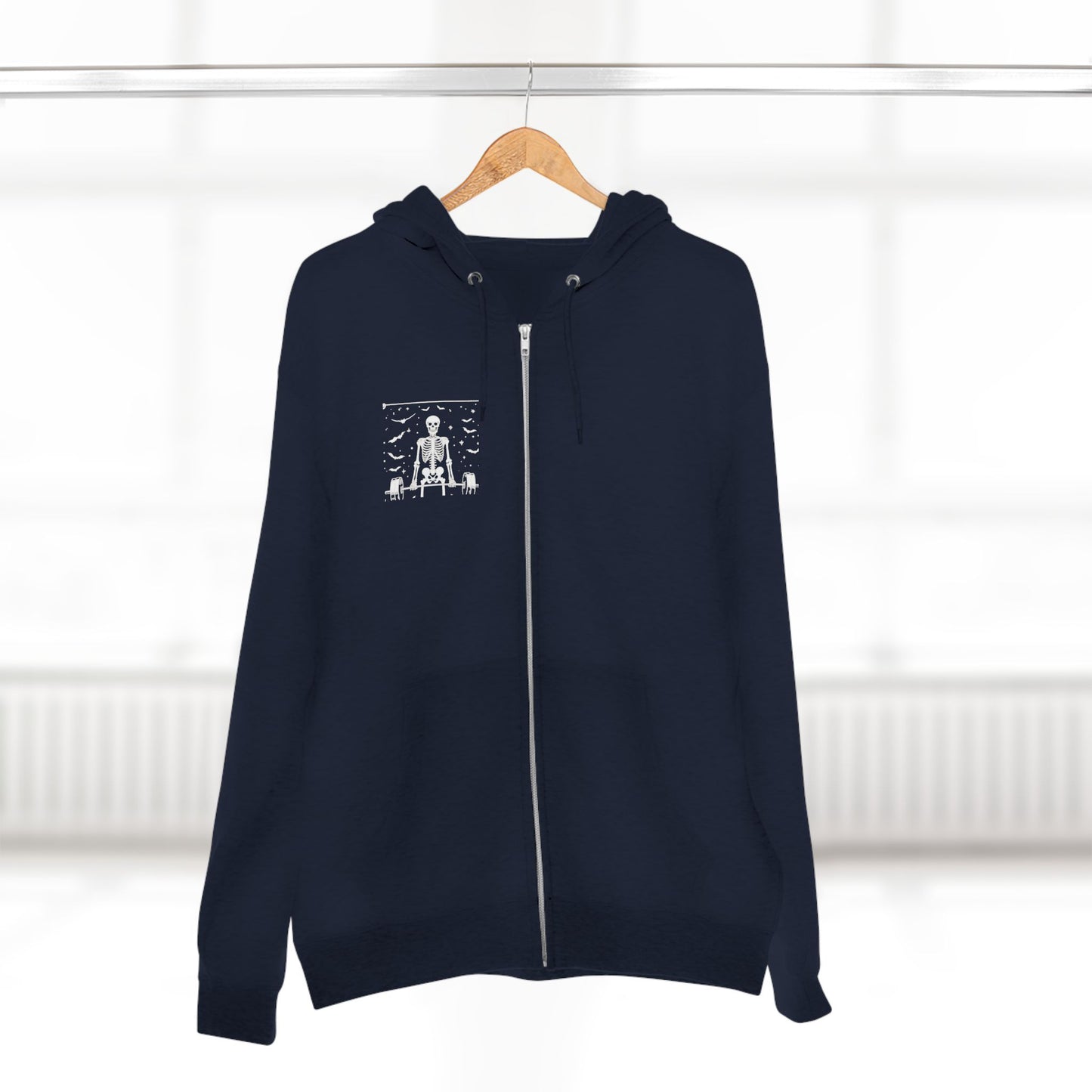 Tarot The Hierophant Zip Hoodie — Mystical Tarot Card Backprint Hoodie