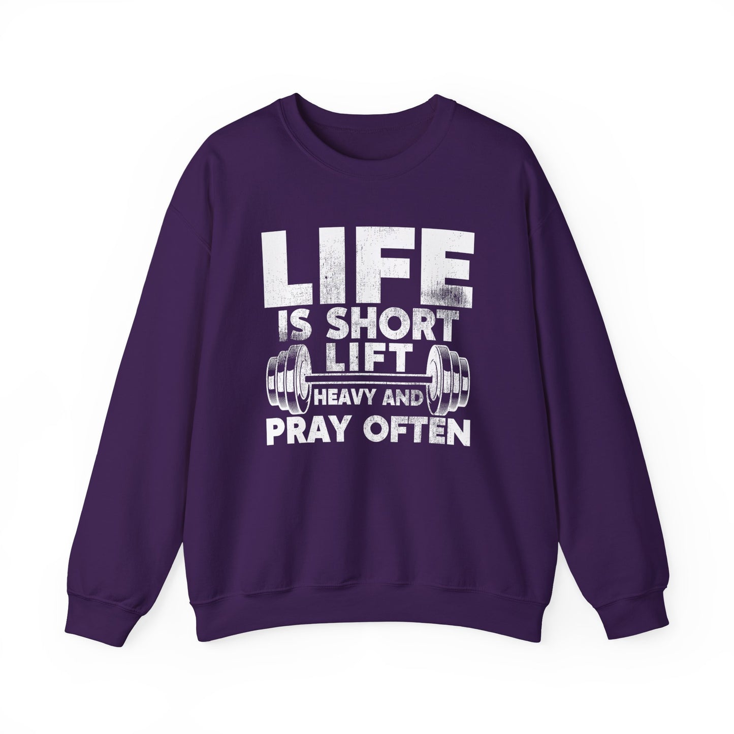 Inspiring Barbell Prayer Crewneck