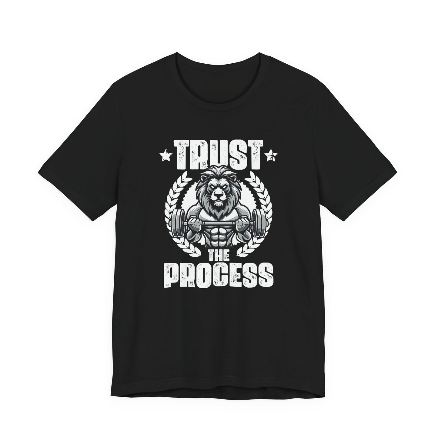 Trust the Process Gym Shirt Motivational Lion Tee Weightlifting Gift