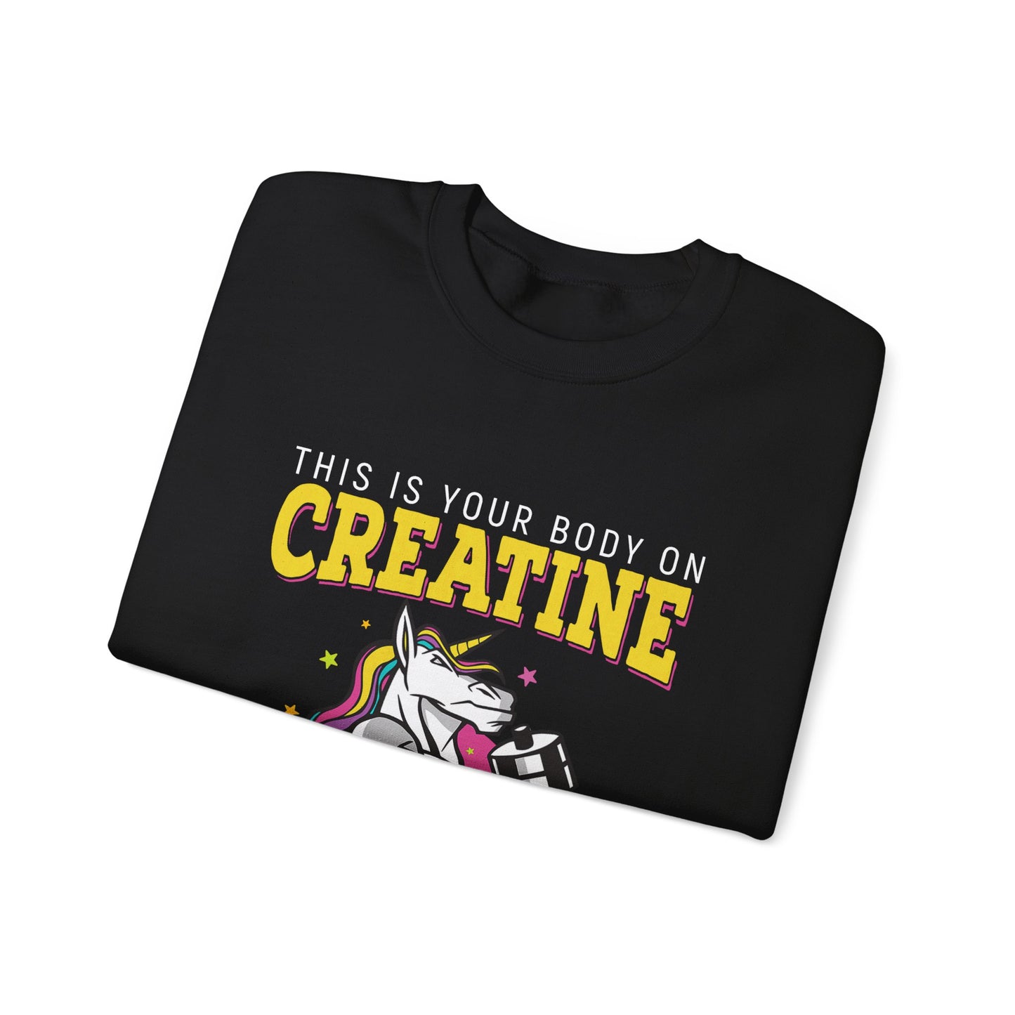 Pumped-Up Creatine Unicorn Crewneck