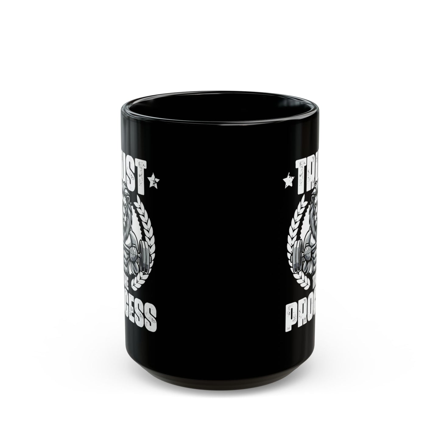 Power-Packed Process Black Mug