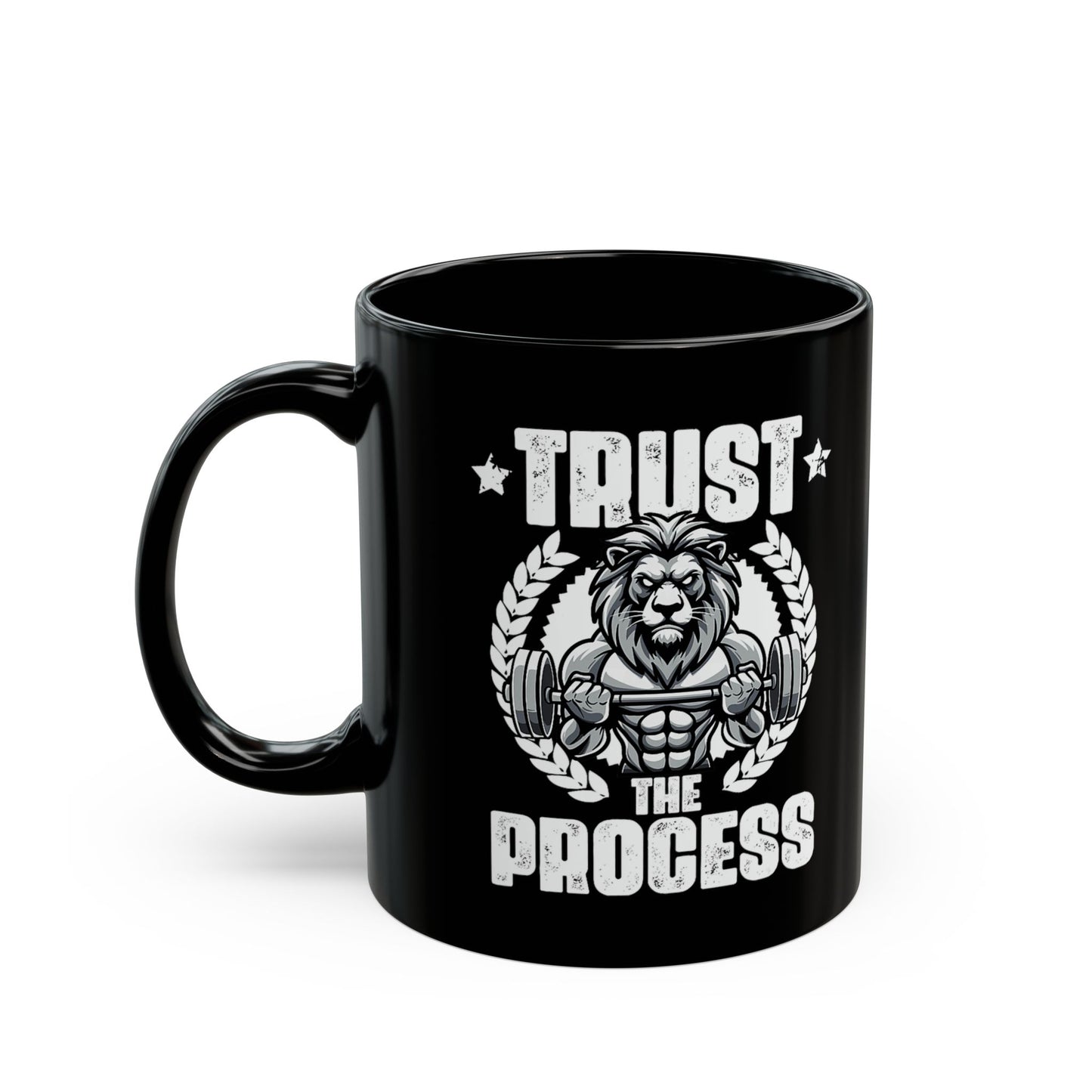 Power-Packed Process Black Mug