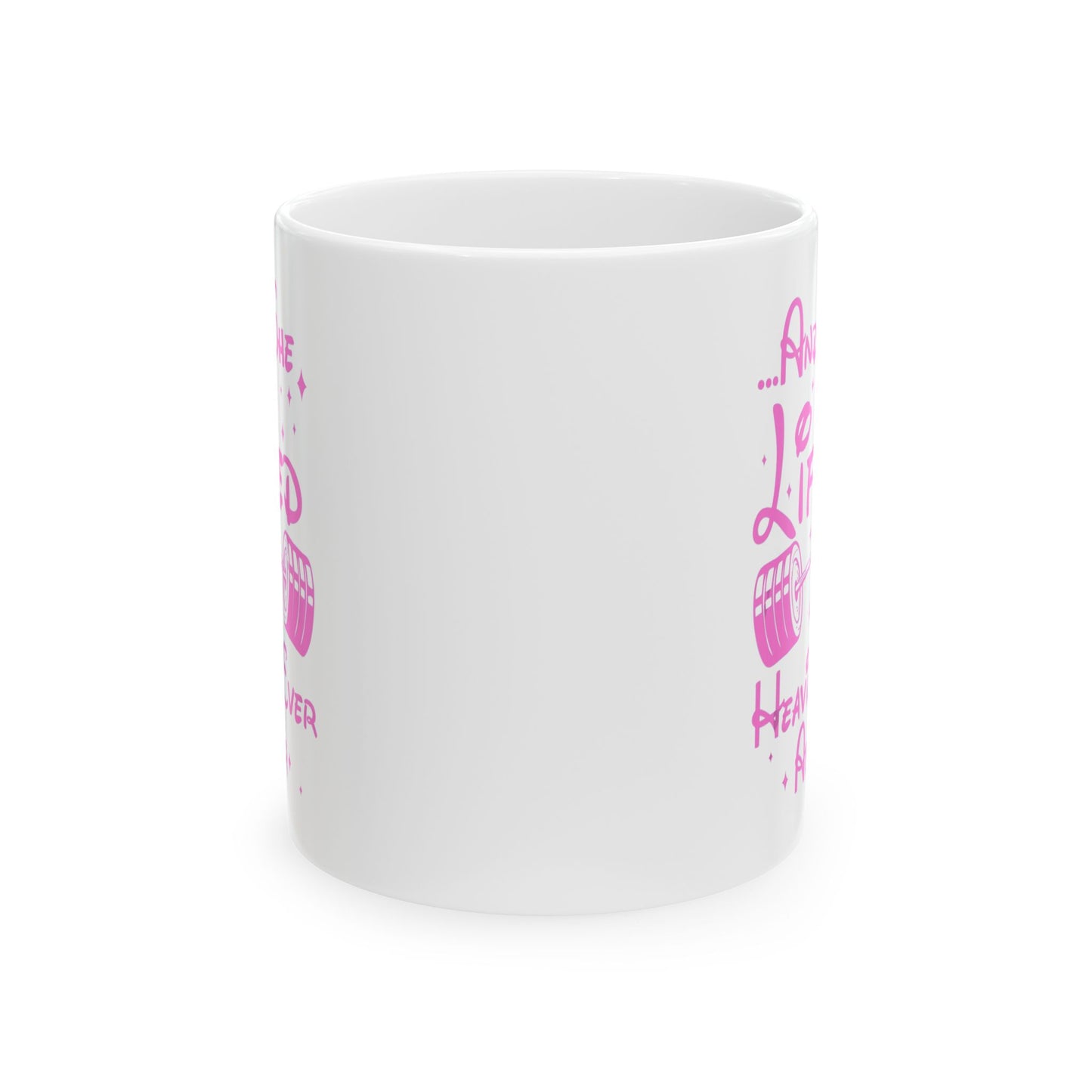 Empowering Barbell Quote Mug