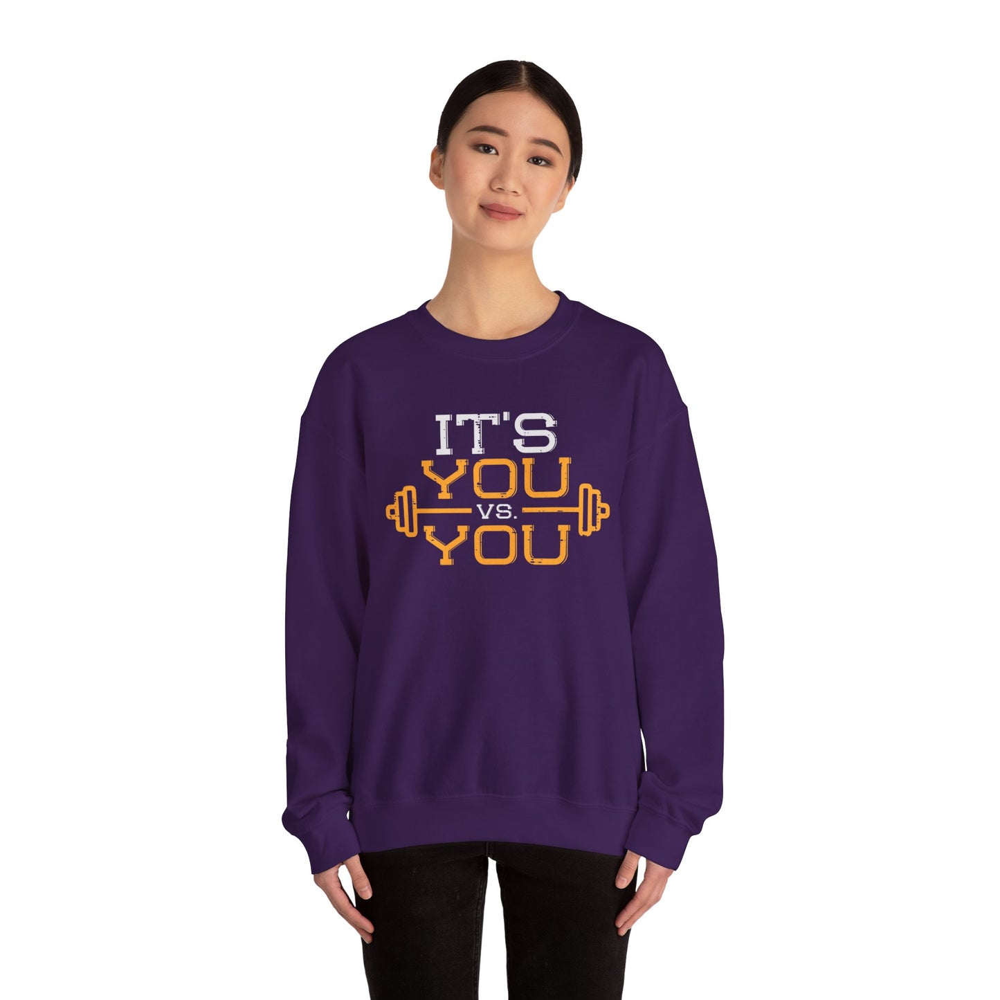 Its You vs You Gym Sweatshirt Motivational Workout Crewneck Gift