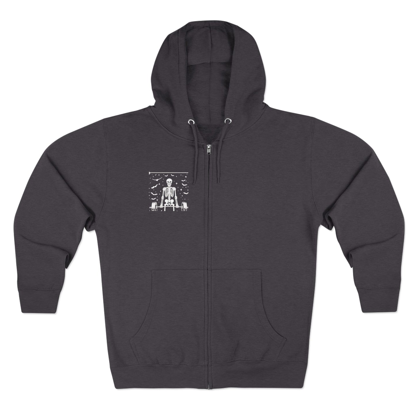 Tarot The Hierophant Zip Hoodie — Mystical Tarot Card Backprint Hoodie