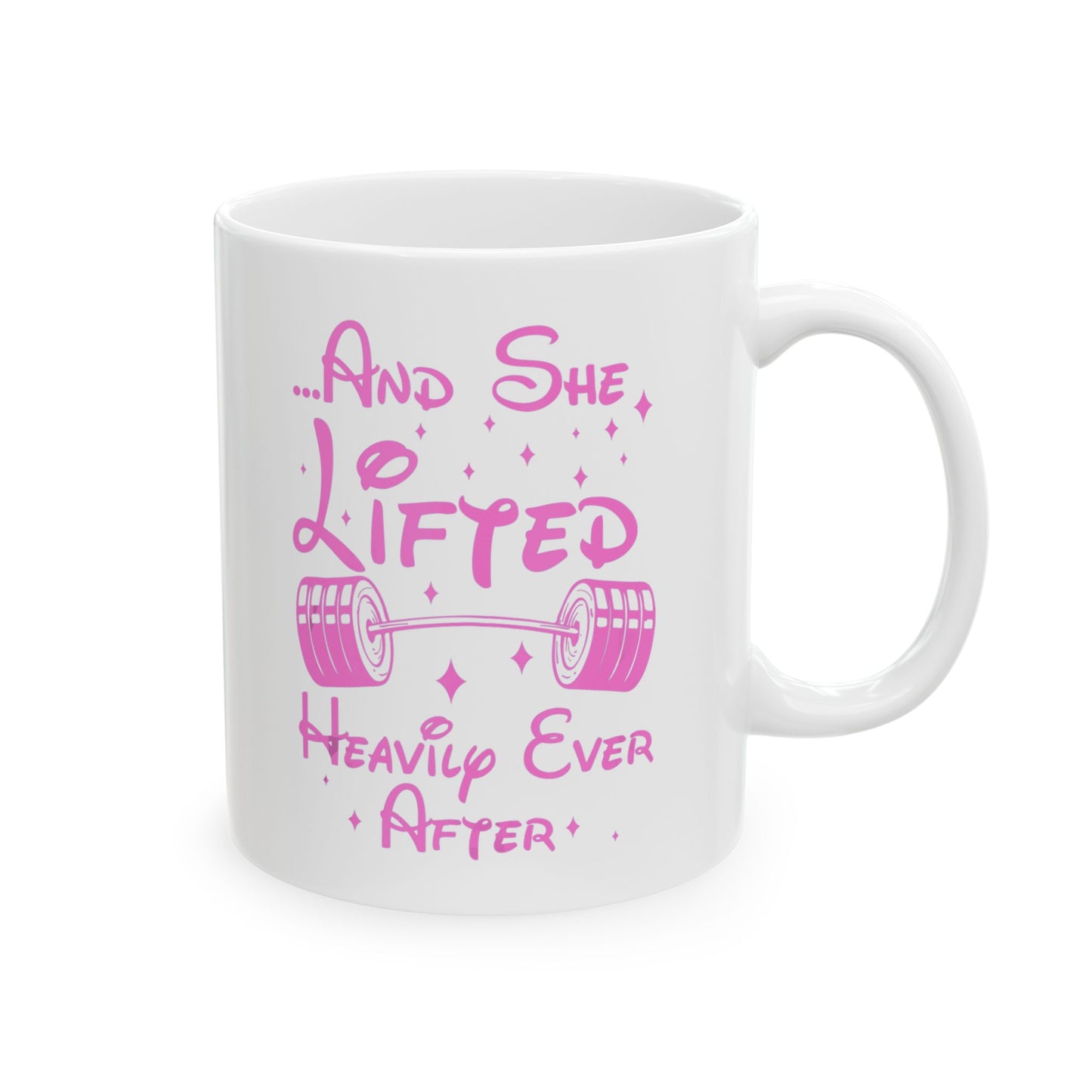 Empowering Barbell Quote Mug