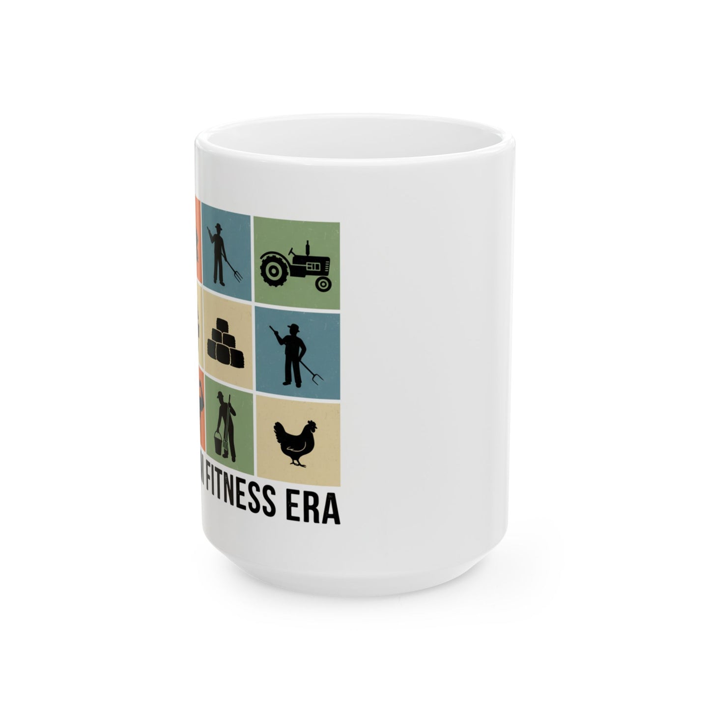 Farm Fitness Mug — "In My Farm Fitness Era" Ceramic Coffee Cup (11oz & 15oz)