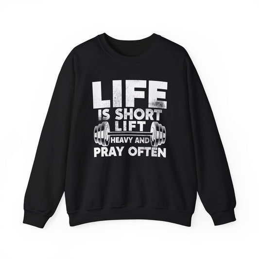 Inspiring Barbell Prayer Crewneck