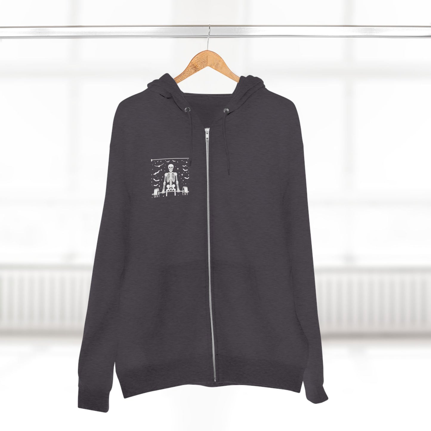 Tarot The Hierophant Zip Hoodie — Mystical Tarot Card Backprint Hoodie