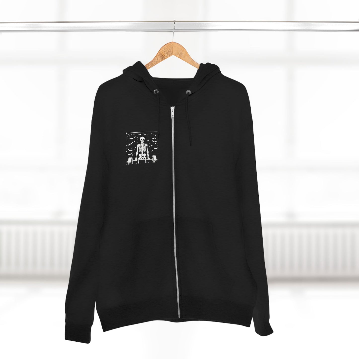 Tarot The Hierophant Zip Hoodie — Mystical Tarot Card Backprint Hoodie