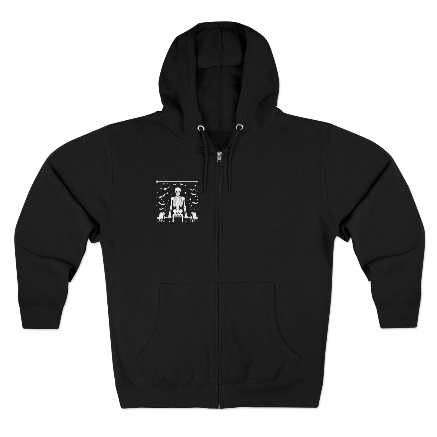 Tarot The Hierophant Zip Hoodie — Mystical Tarot Card Backprint Hoodie