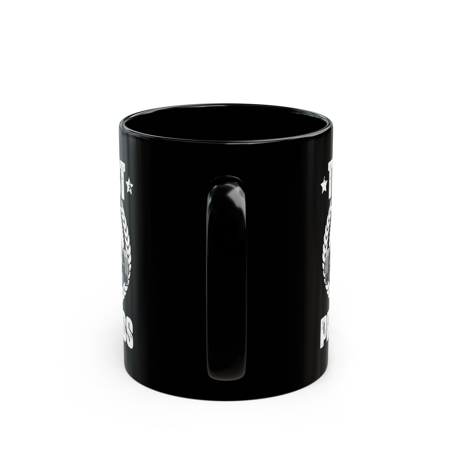 Power-Packed Process Black Mug