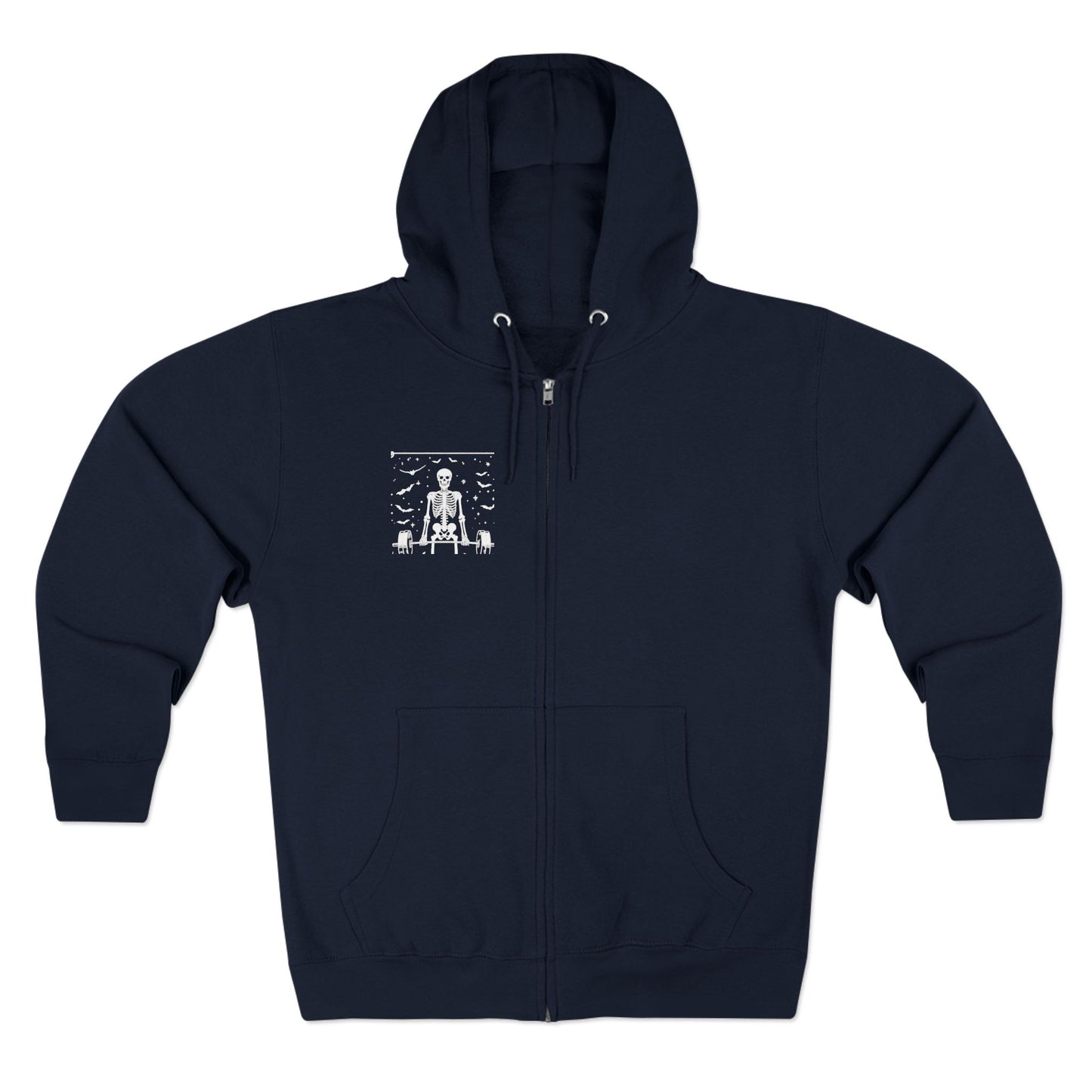 Tarot The Hierophant Zip Hoodie — Mystical Tarot Card Backprint Hoodie