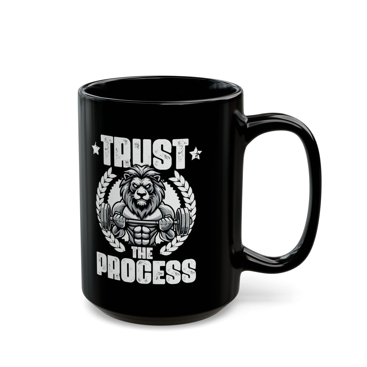 Power-Packed Process Black Mug