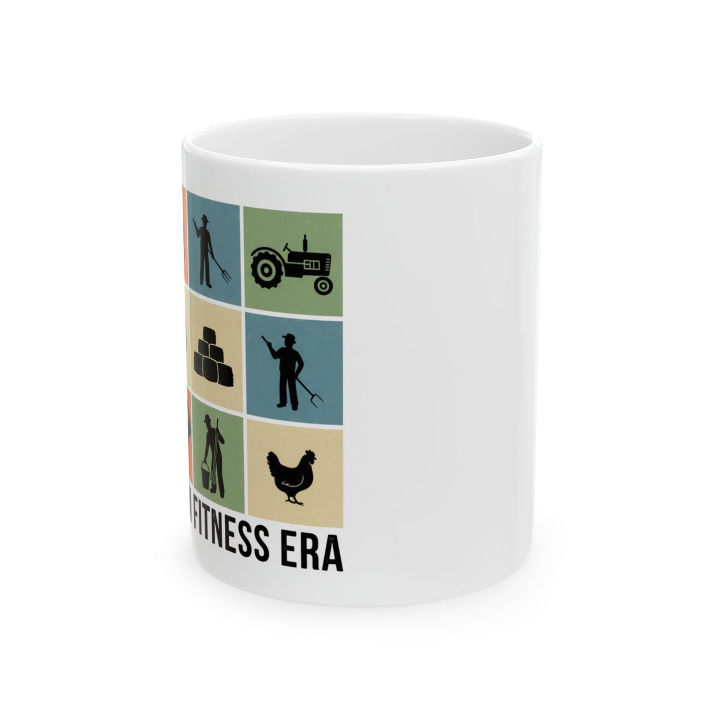 Farm Fitness Mug — "In My Farm Fitness Era" Ceramic Coffee Cup (11oz & 15oz)