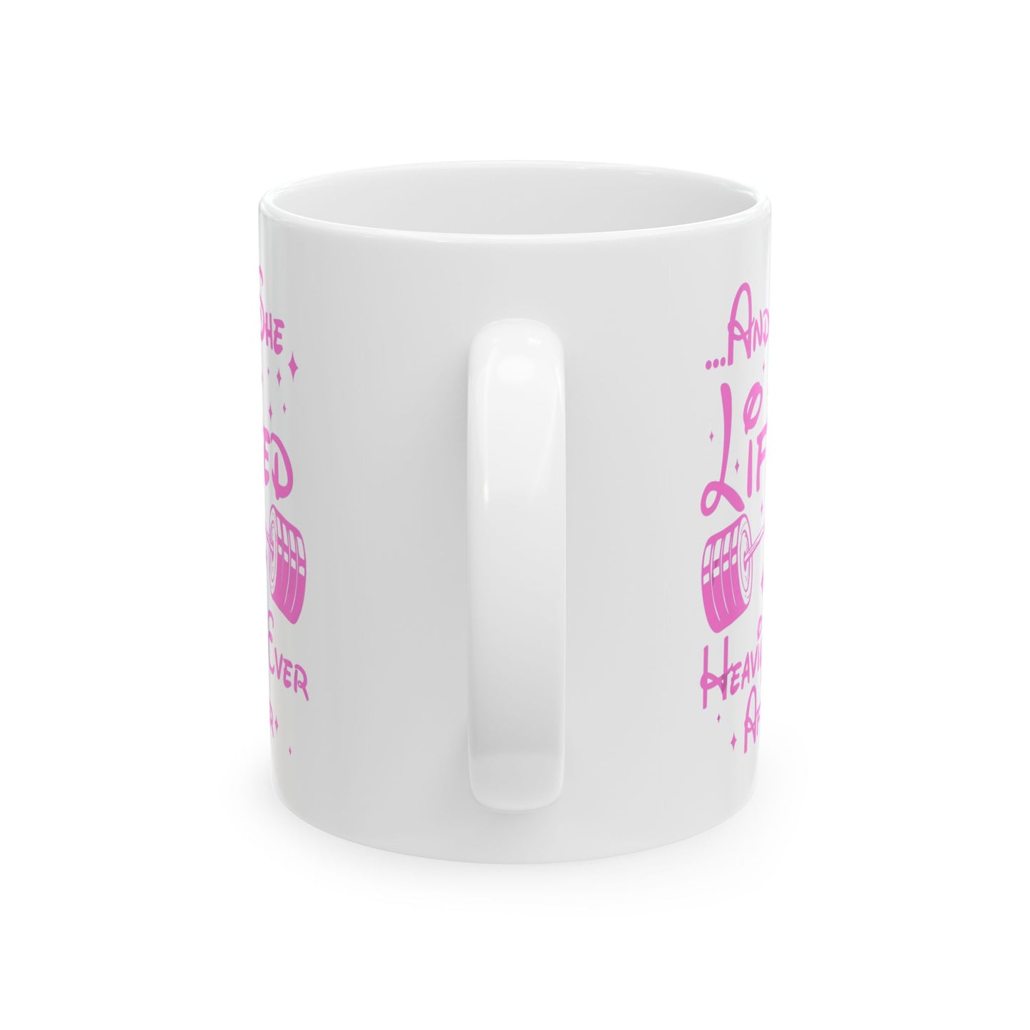 Empowering Barbell Quote Mug
