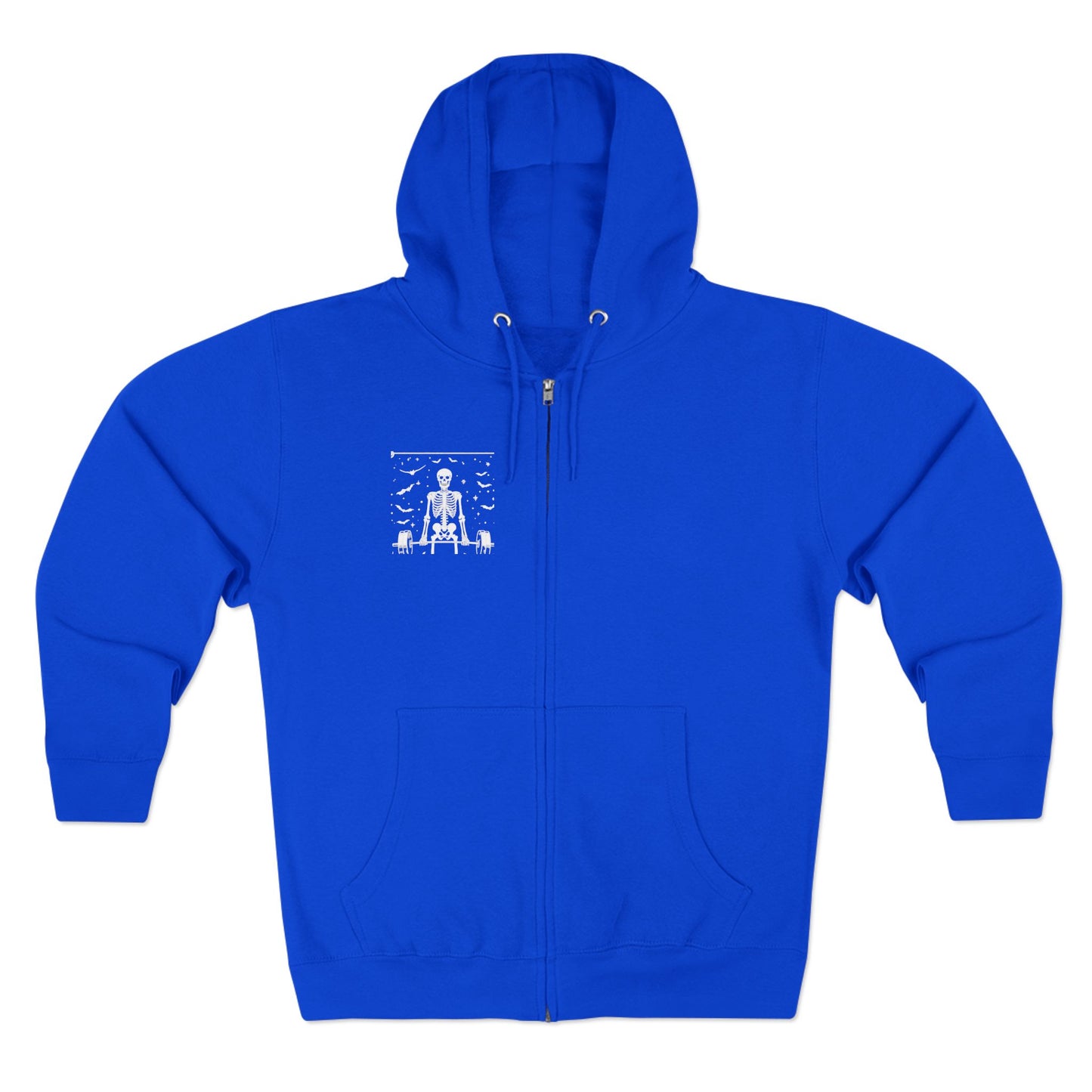 Tarot The Hierophant Zip Hoodie — Mystical Tarot Card Backprint Hoodie