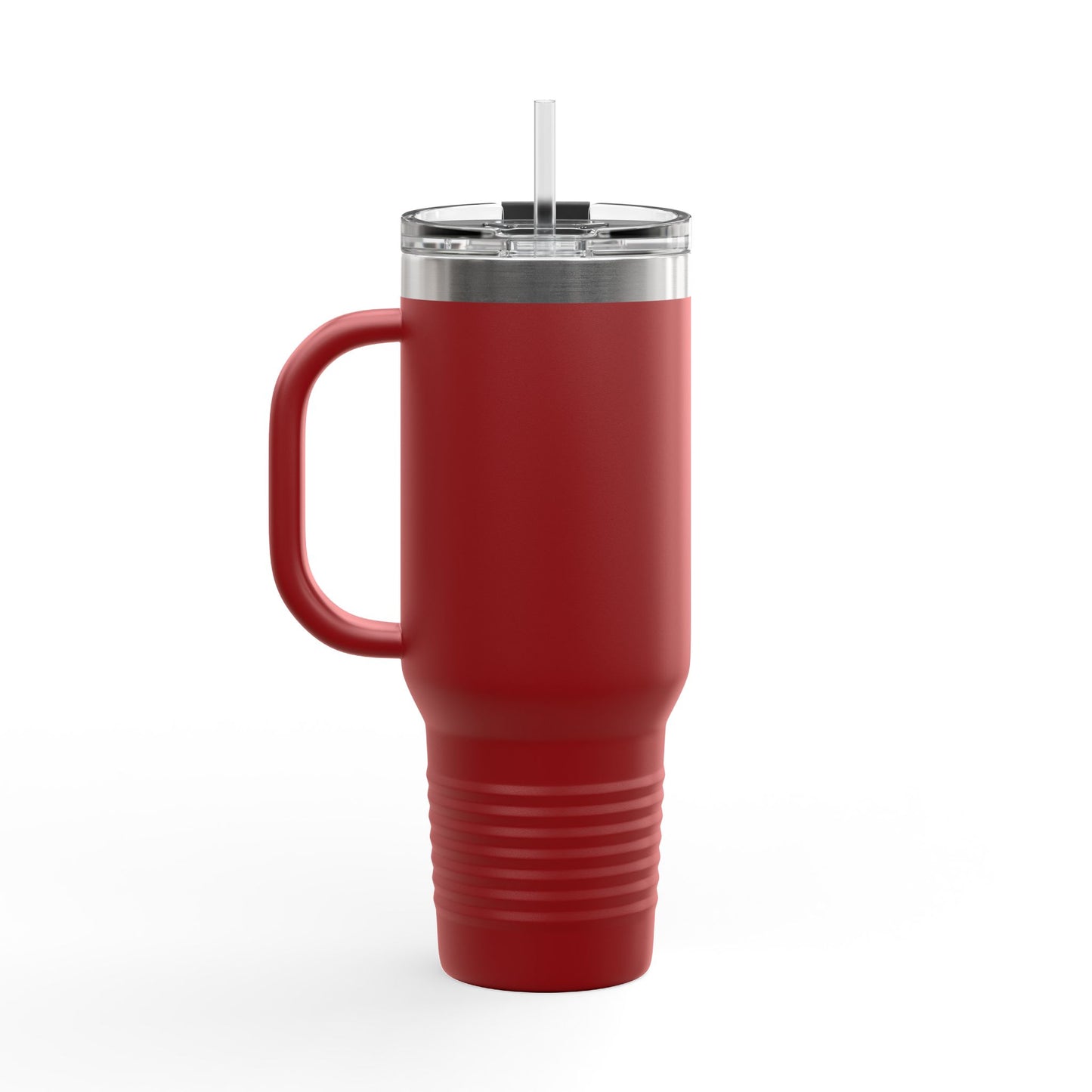 40oz Insulated Travel Mug — "The Strength Is Earned Not Given" Gym Motivation Tumbler