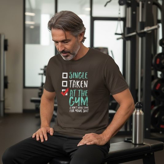 Gym Is Checked Savage Status Funny Gym T-Shirt